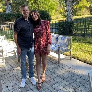 Reformation Long sleeve floral dress